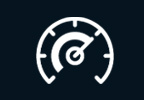 Icon of a long distance between the location and the charging station